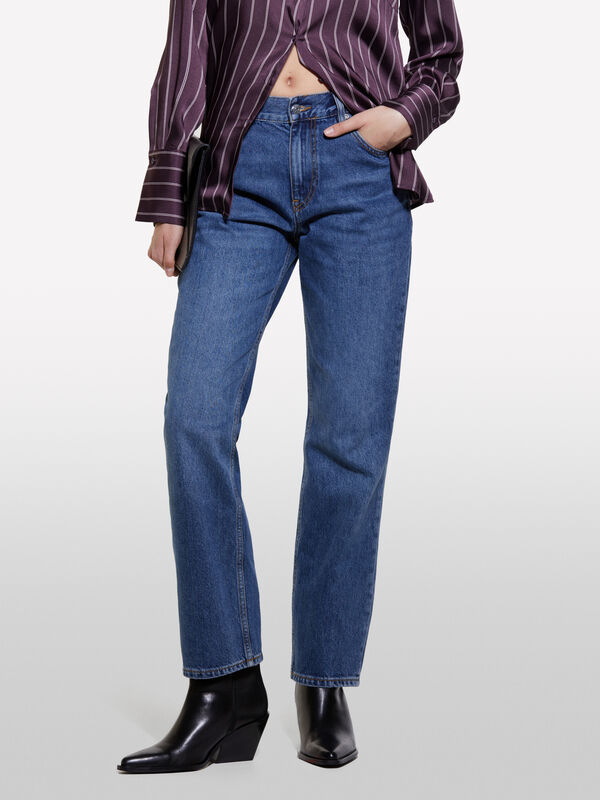 Jeans 90's in Dunkelblau slim fit - slim fit jeans für damen | Sisley