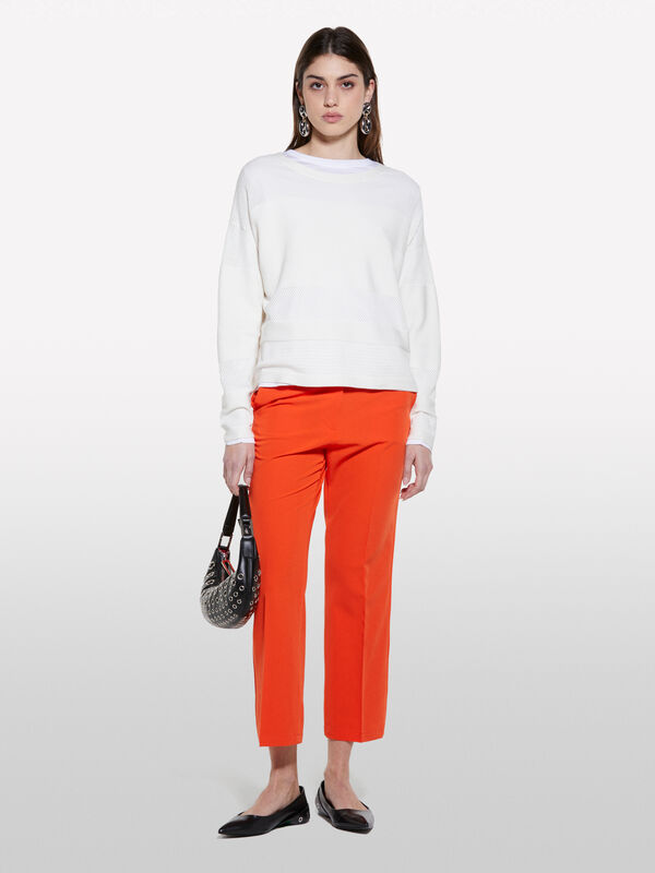 Hose flare fit in Rot - flare hosen für damen | Sisley