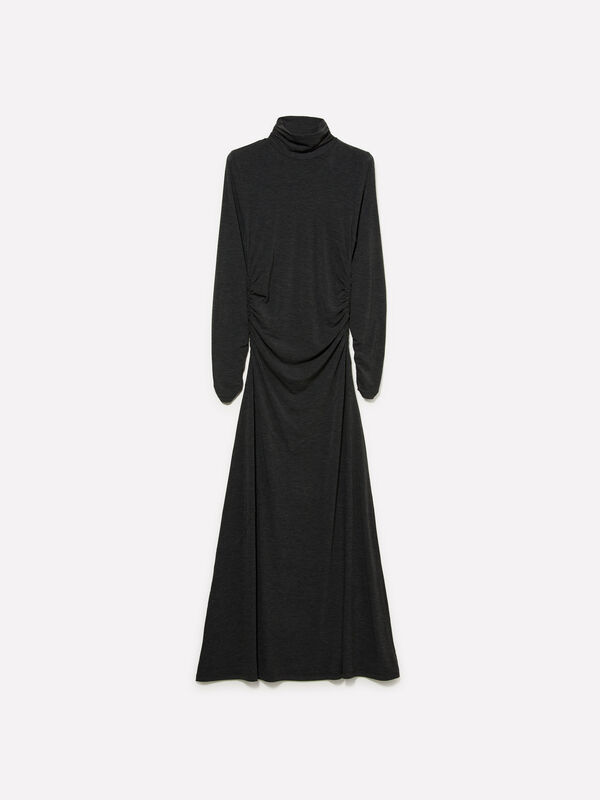Langes Kleid mit Raffungen - lange kleider für damen | Sisley