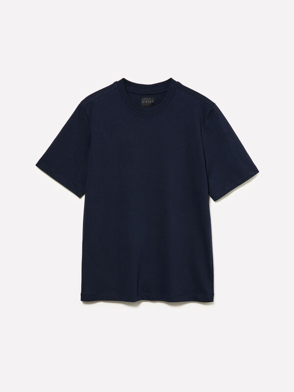 T-Shirt mit normaler Passform und Rundhalsausschnitt - kurz&auml;rmeliges t-shirt f&uuml;r herren | Sisley