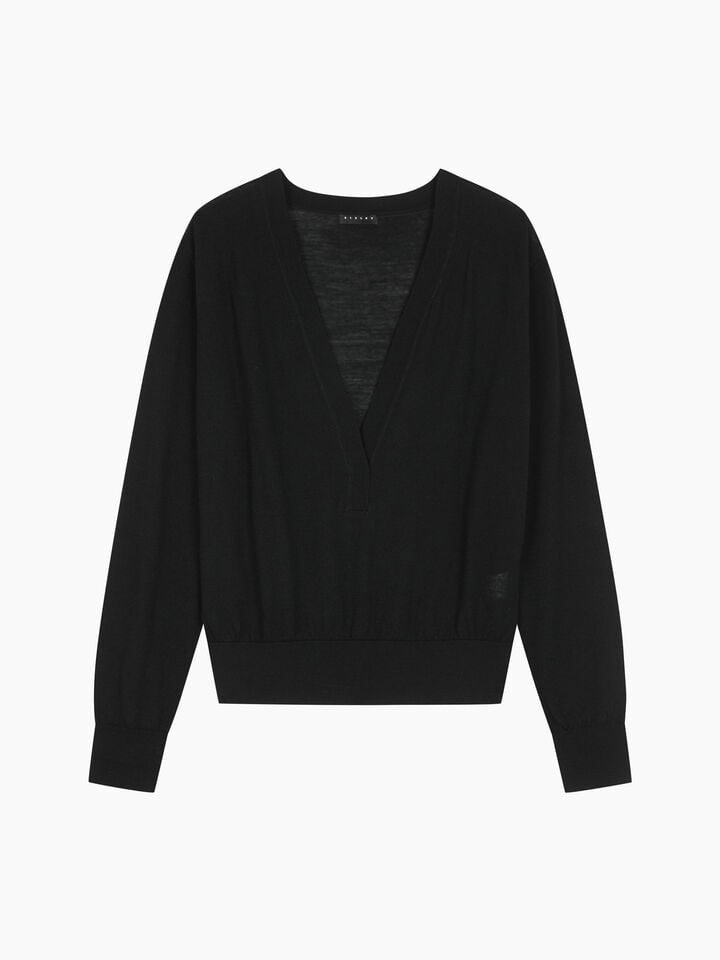 V NECK SWEATER L/S Damen