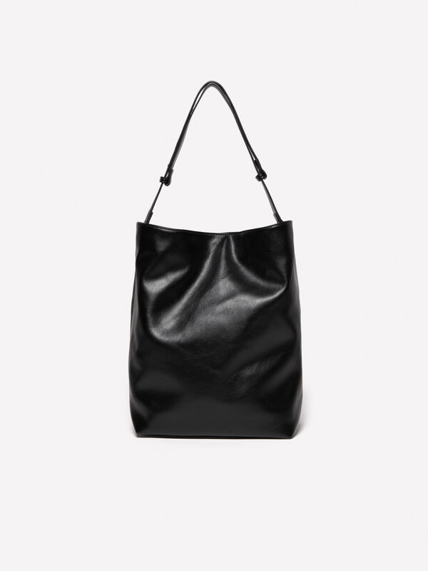 Große Schultertasche in Schwarz - taschen tote bag für damen | Sisley