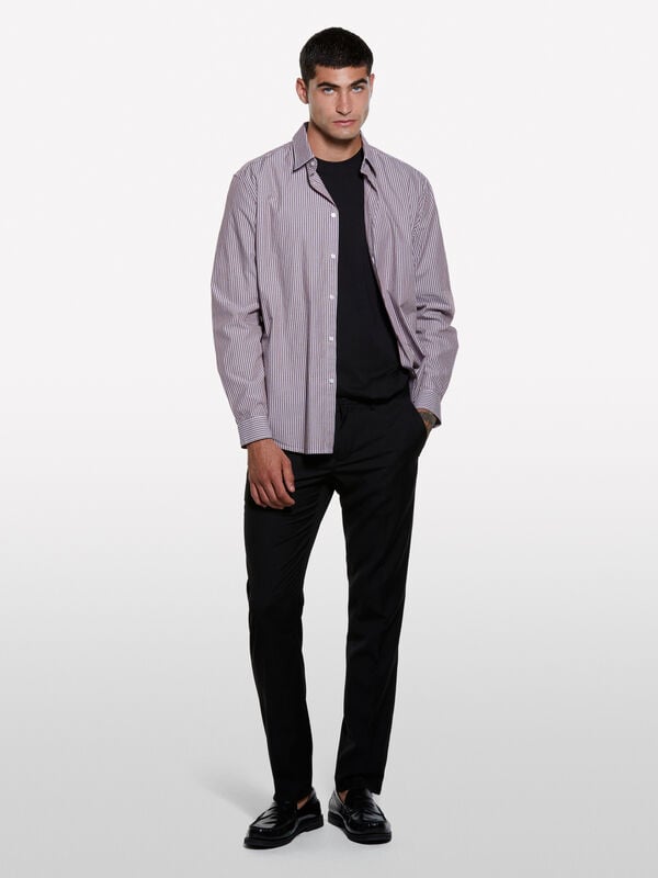 Schwarze, maßgeschneiderte Hose Schwarze, maßgeschneiderte Hose - slim hosen für herren | Sisley
