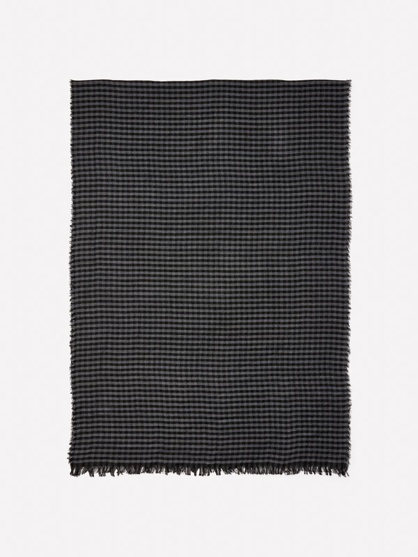 Garngefärbter Schal mit Fransen - schals und foulards für herren | Sisley