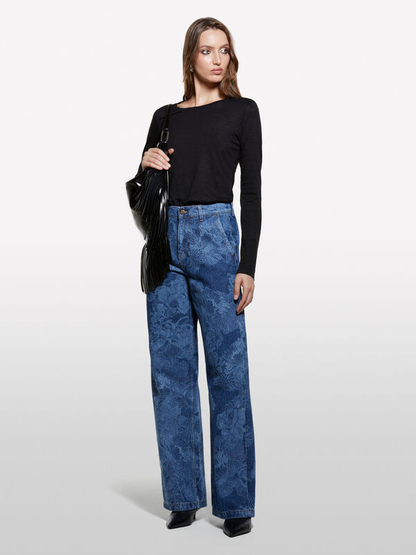 Dunkle Mom-Fit-Jeans im Style 68 - mom fit und boyfriend jeans für damen | Sisley
