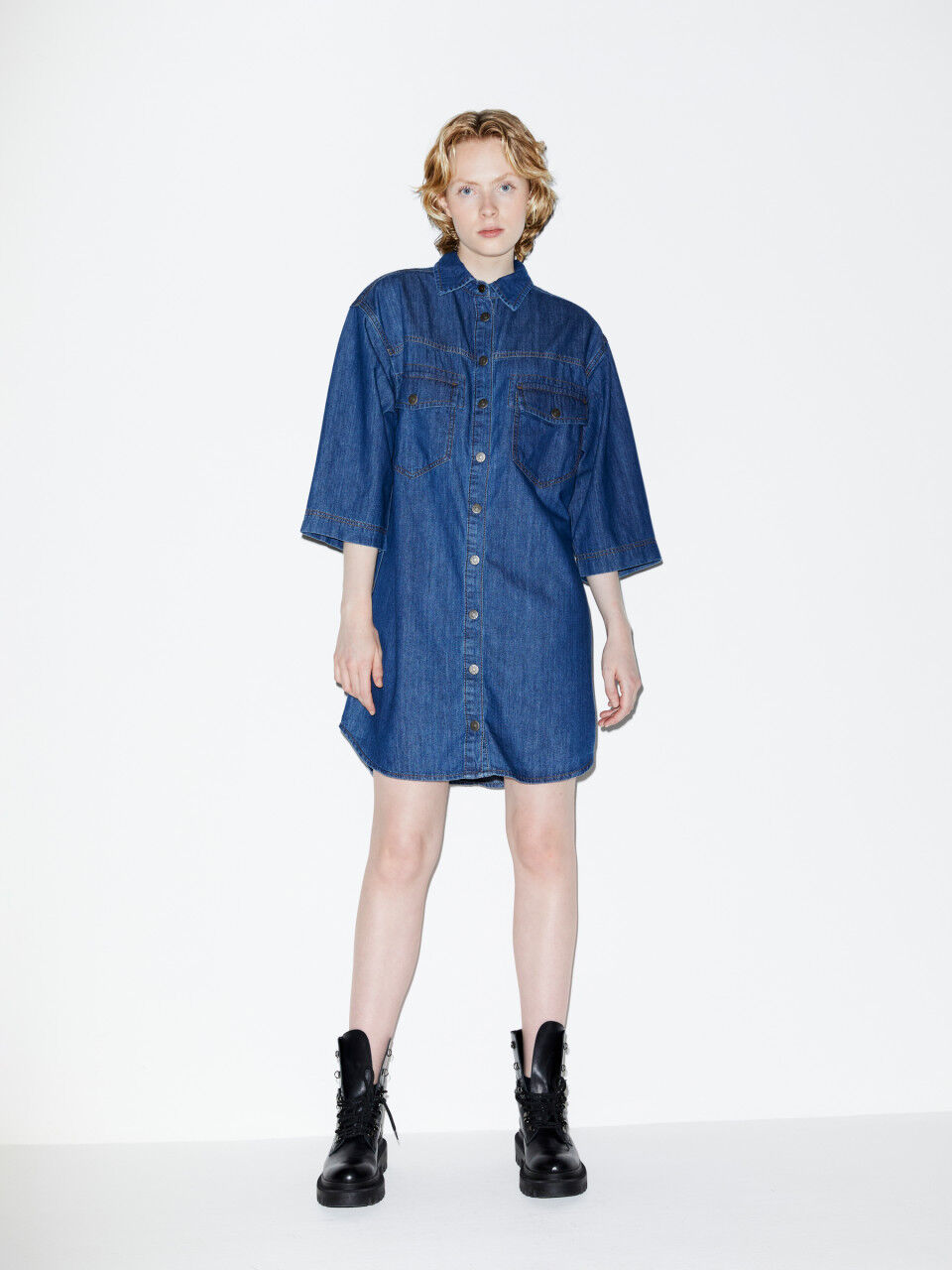 Hemdkleid aus Jeansstoff