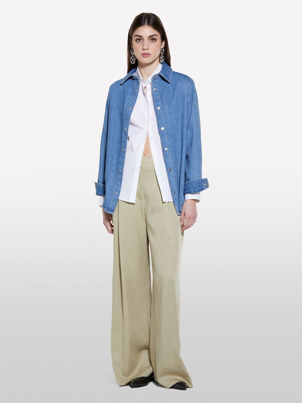Weißes Hemd slim fit Weißes Hemd slim fit - hemden für damen | Sisley