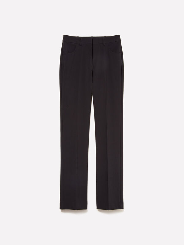 Schwarze gerade Hose - regular hosen für damen | Sisley