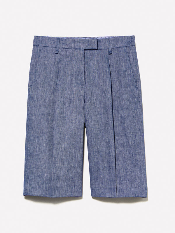 Bermudashorts mit Denim-Optik  Bermudashorts mit Denim-Optik  - shorts und kurze hosen für damen | Sisley