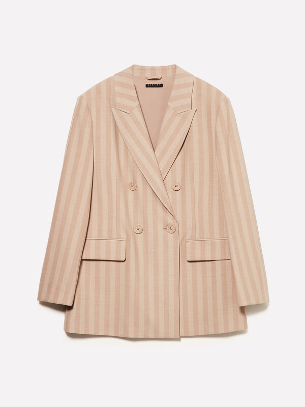 Oversized blazer with crossover - blazer f&uuml;r damen | Sisley