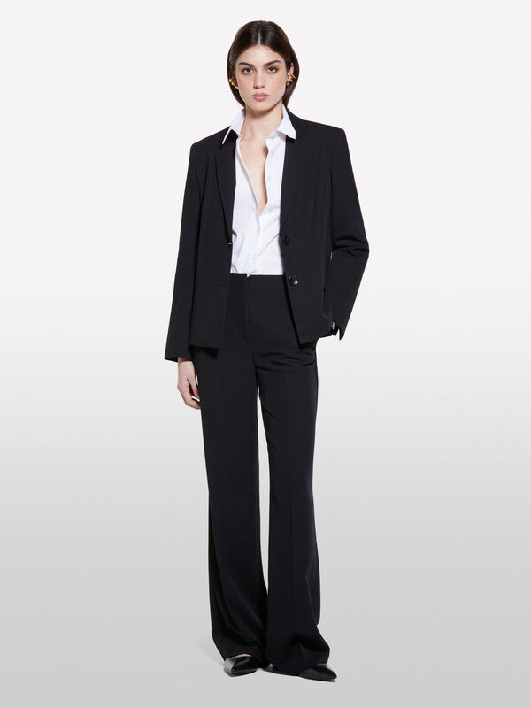 Blazer slim fit in Schwarz - blazer für damen | Sisley