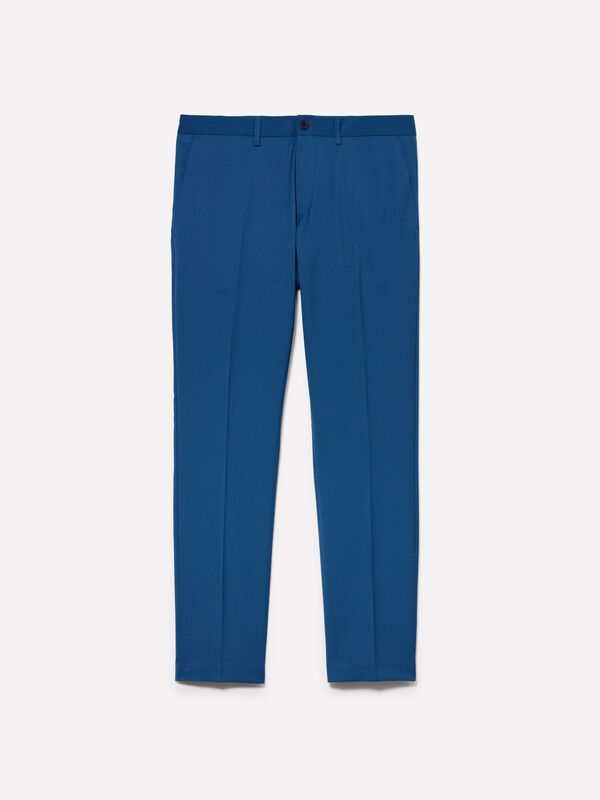 Formelle Hose in Blau slim fit - slim hosen f&uuml;r herren | Sisley