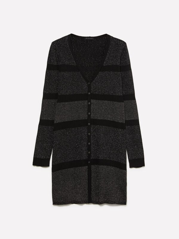 Colorblock-Cardigan mit Lurex Colorblock-Cardigan mit Lurex - cardigans für damen | Sisley