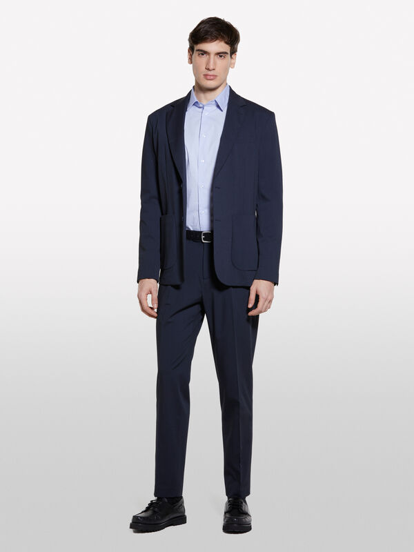 Dunkelgraue Hose - slim hosen für herren | Sisley