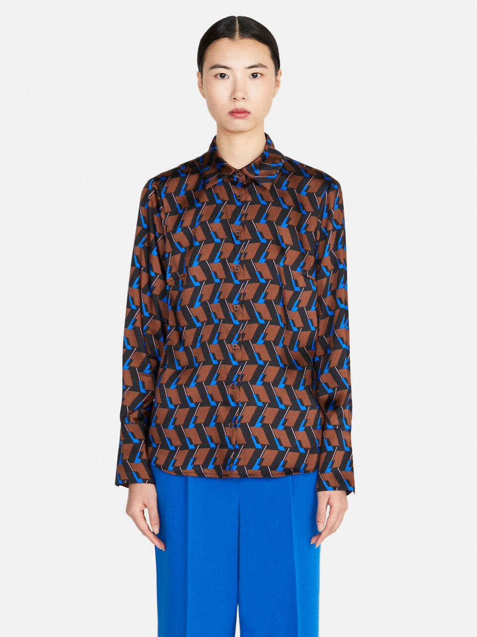 Weiche Bluse mit Print