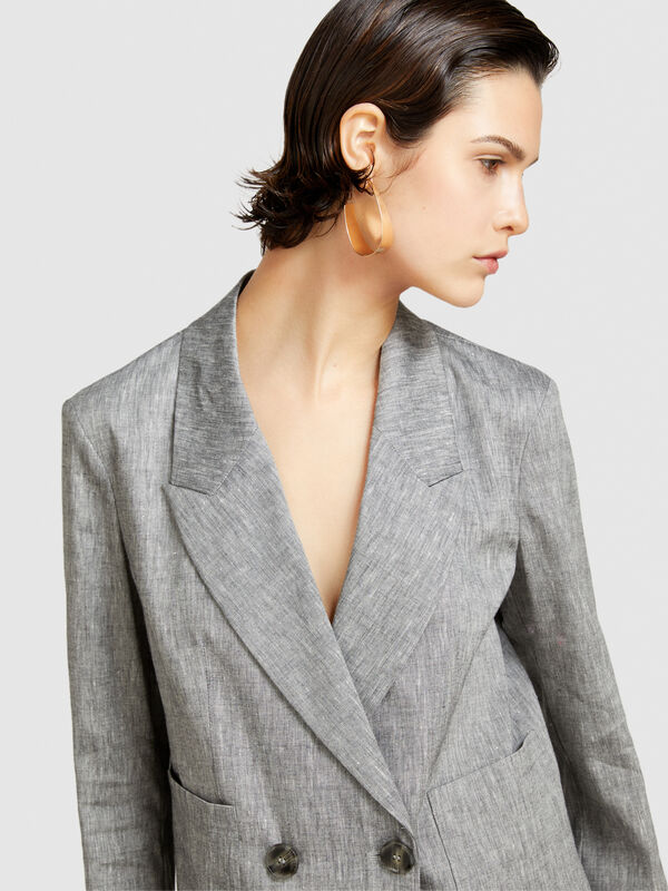 Zweireihiger Blazer comfort fit - blazer für damen | Sisley