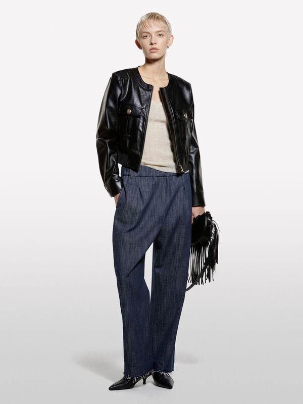 Blaue Jeans-Jogginghose Blaue Jeans-Jogginghose - joggers hosen für damen | Sisley