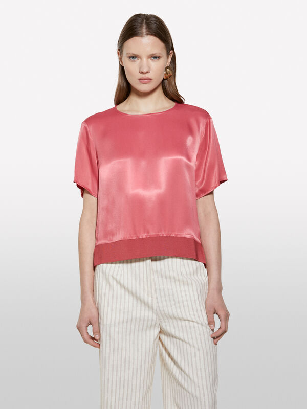 Satinbluse in Rouge - blusen für damen | Sisley