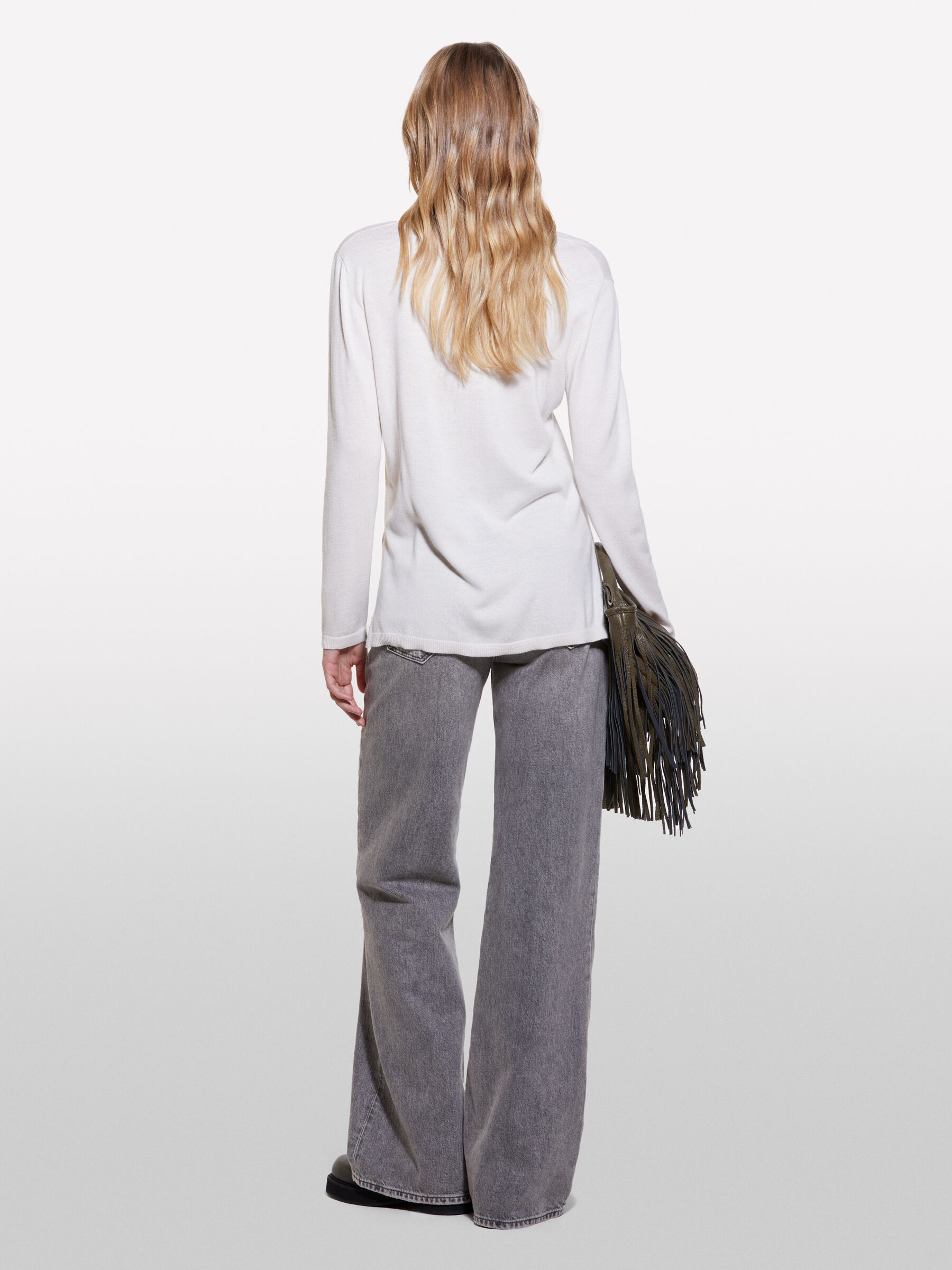 V NECK SWEATER L/S Damen image number null